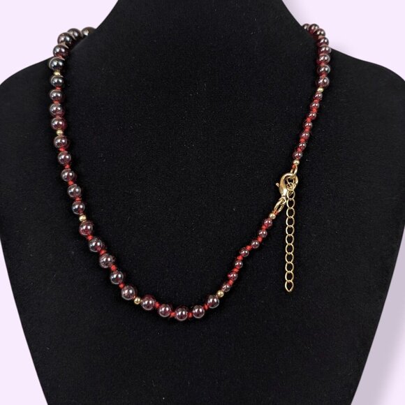 Stauer Genuine Garnet Beaded Demi Parure - Picture 7 of 10